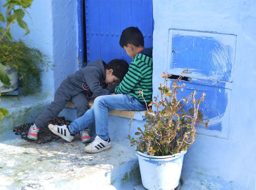 niños jugando en marruecos