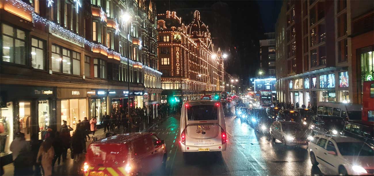 Harrods iluminación navideña