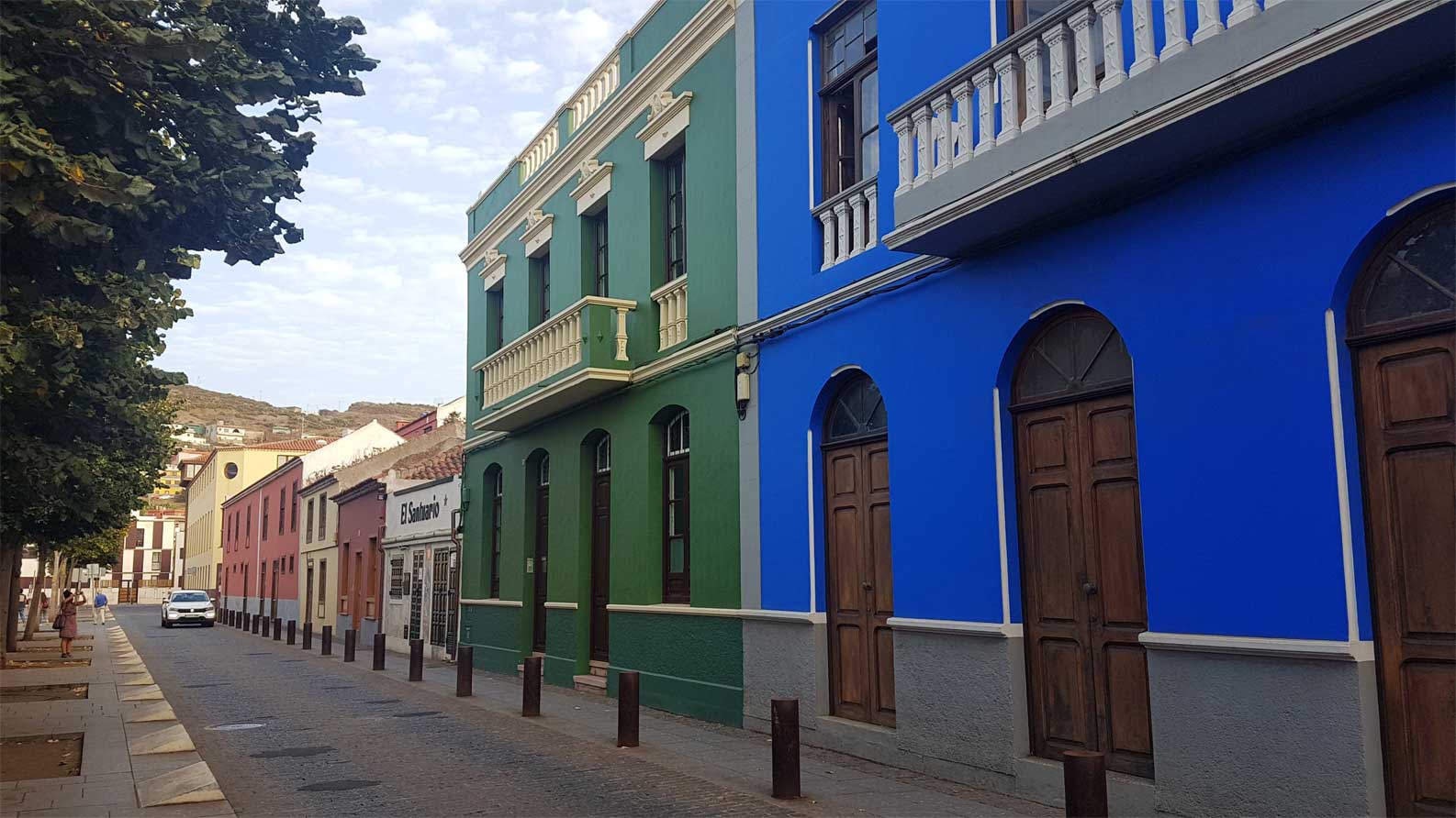 Casas de colores en La Laguna