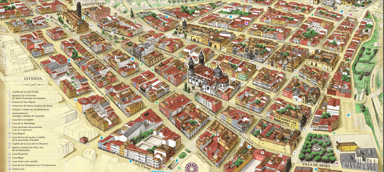 Mapa de La Laguna