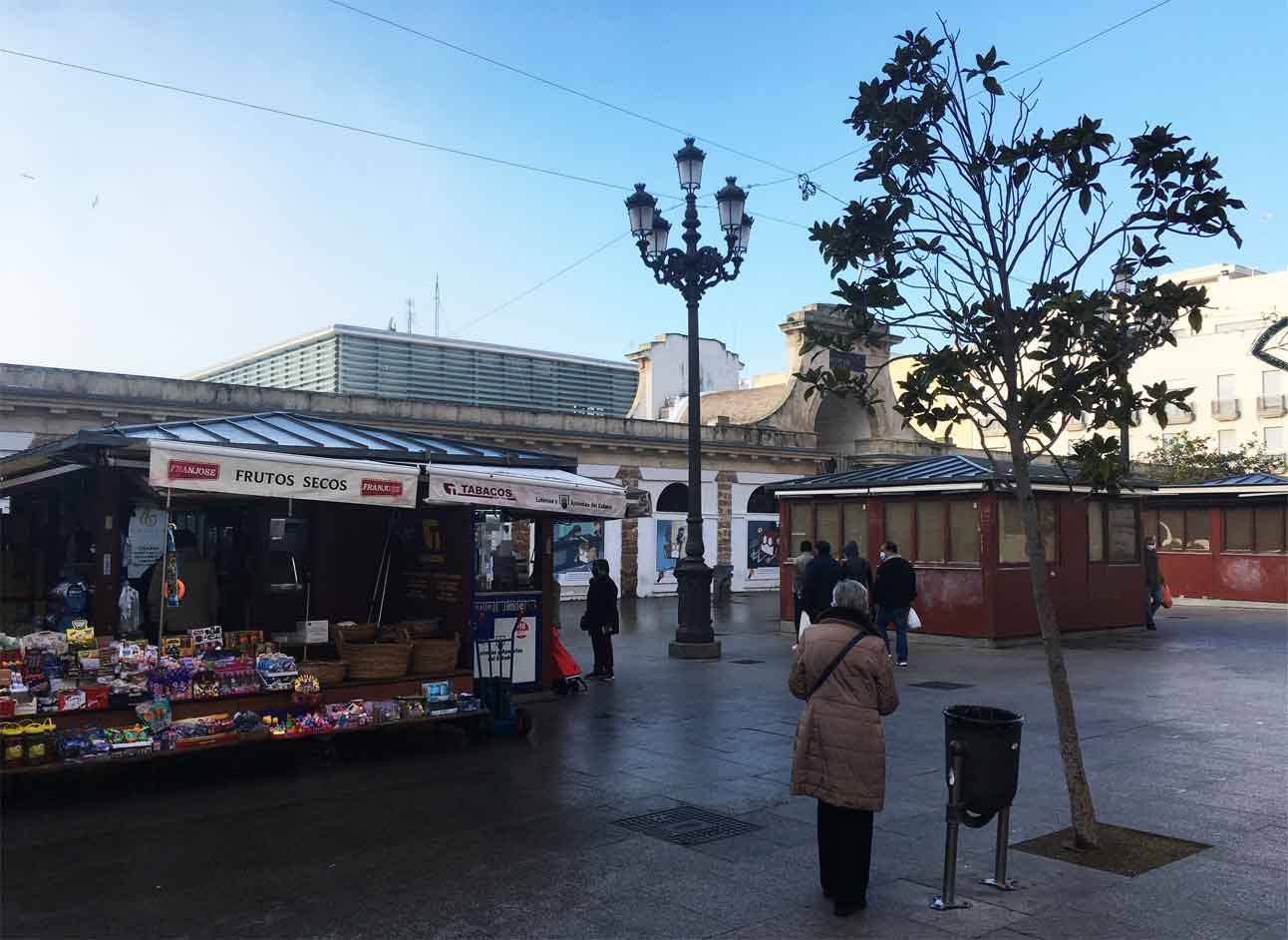 Plaza de la Libertad, Mercado Central en Cádiz