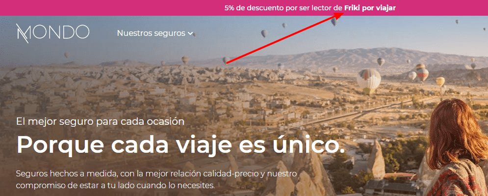 Seguro de viaje Mondo: coberturas, opinión y descuento