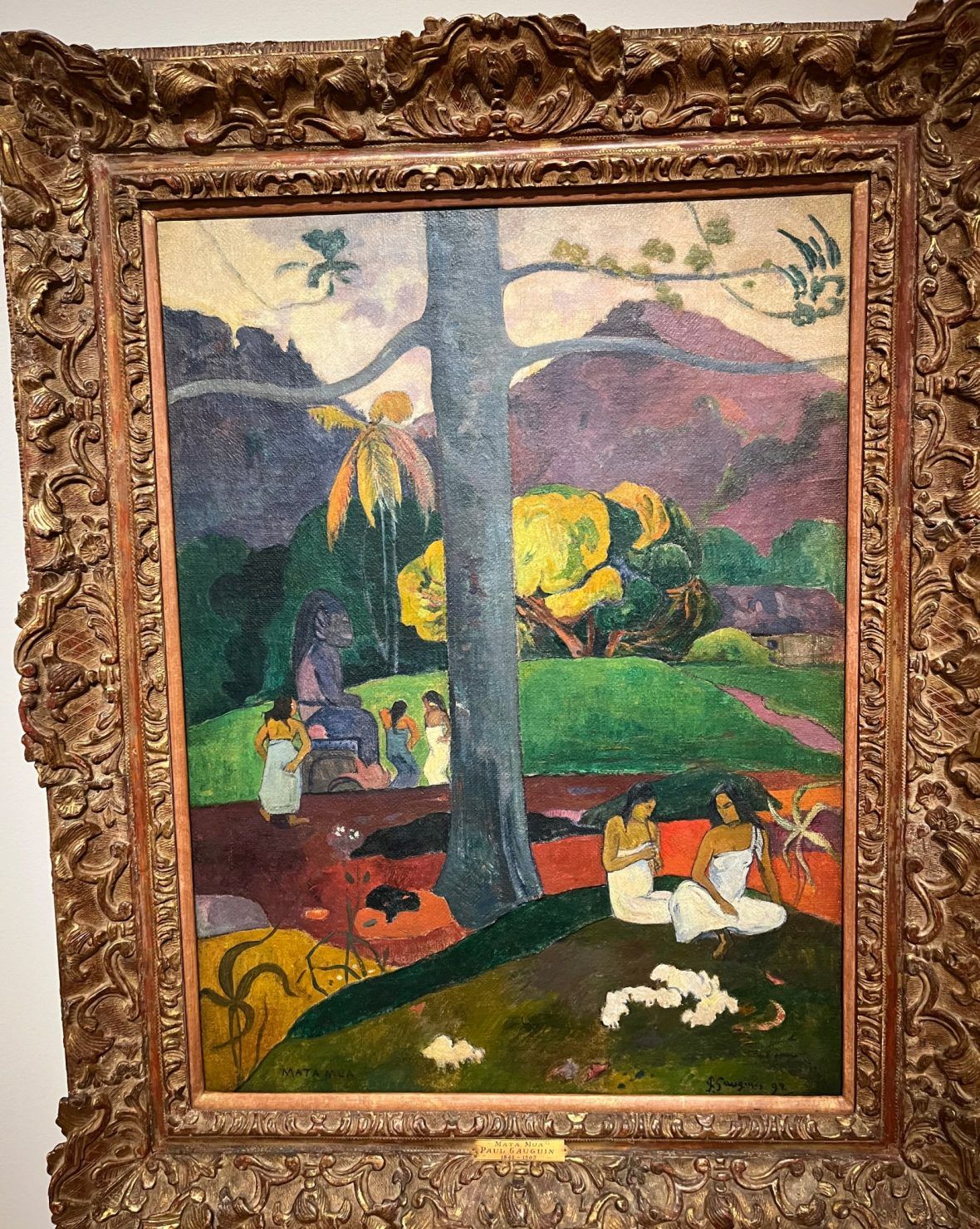 Mata Mua, de Gaugin (islas Marquesas, 1.892)
