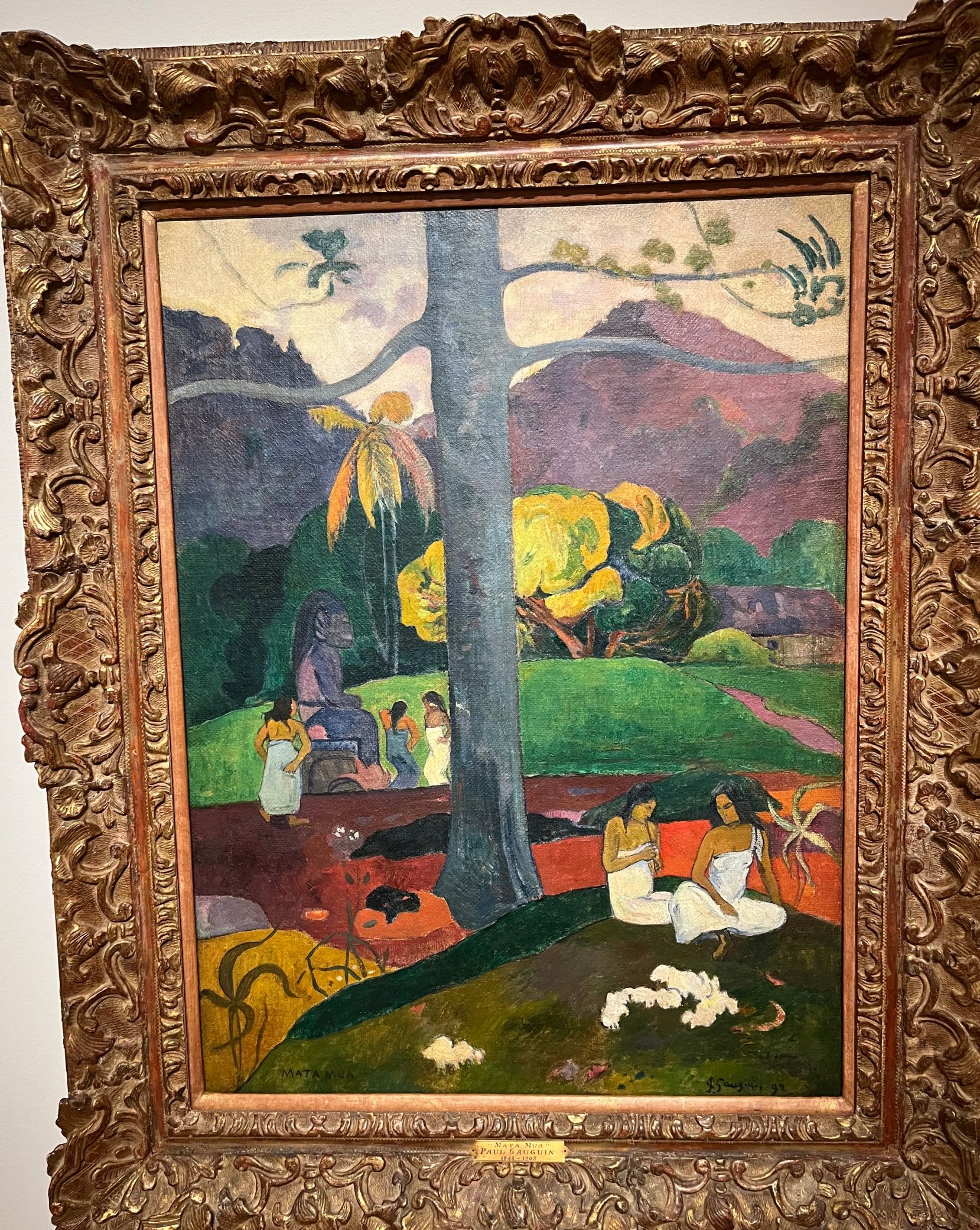 Mata Mua, de Gaugin (islas Marquesas, 1.892)