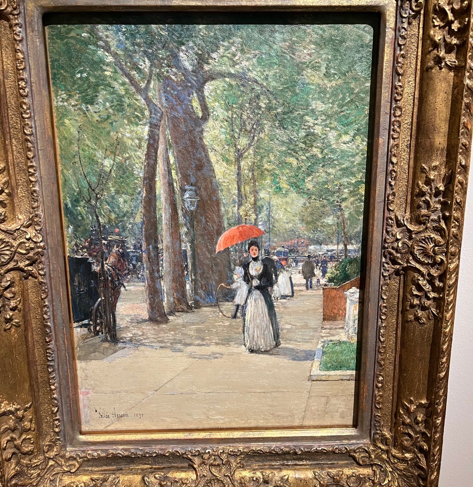 La quinta avenida de Nueva York, de Childe Hassam (1.891)