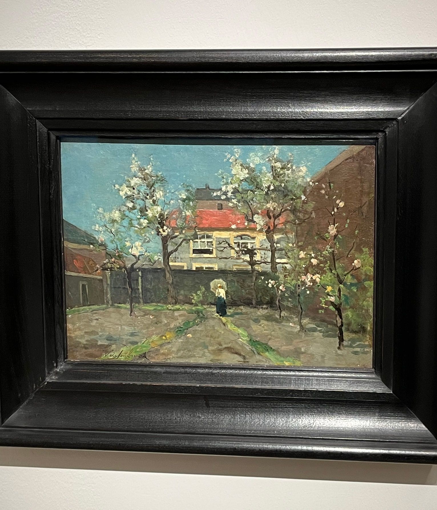 La pintura "Jardín domestico", de Jam Hendrick (La Haya. 1.890)
