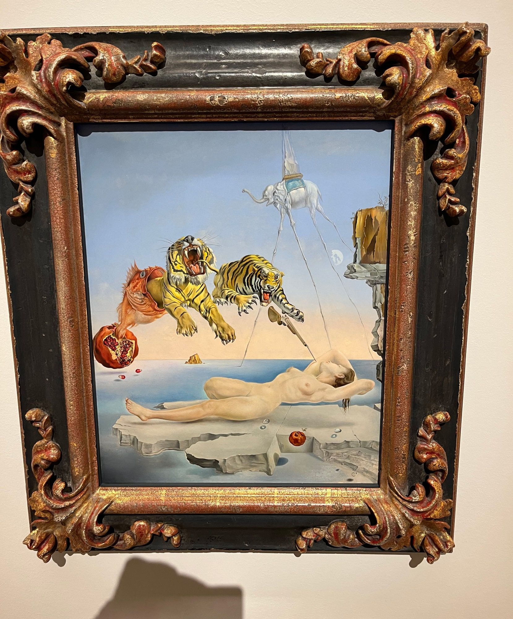 Sueño por el vuelo de una abeja, de Dalí (1.944)
