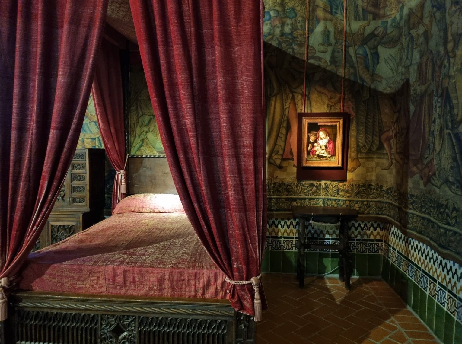 Dormitorio del rey - Alcázar de Segovia
