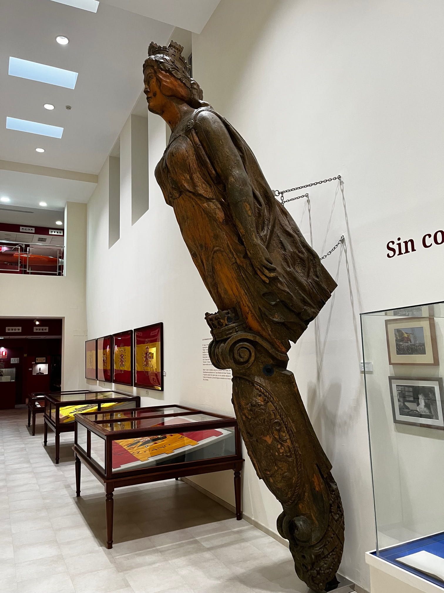 primer mascaron de proa del buque escuela Juan Sebastián Elcano